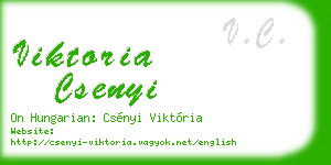 viktoria csenyi business card
